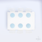 Kit 6 Capas de Sousplat Poá Azul Sublimado