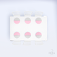 Kit 6 Capas de Sousplat Poá Rosa e Zig Zag Sublimado