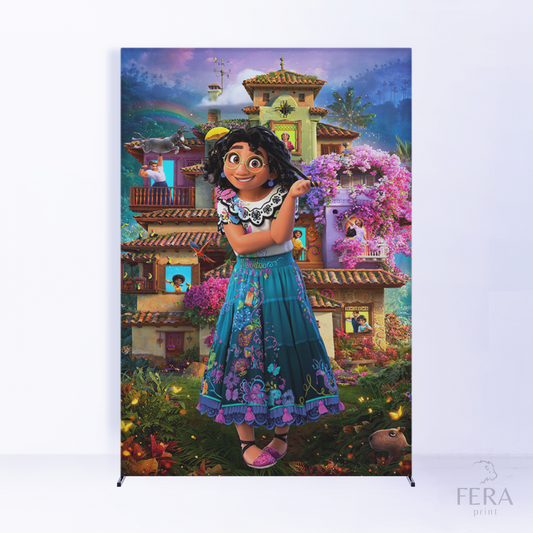 Painel Lateral Casa Encantada Princesa c/ Forro