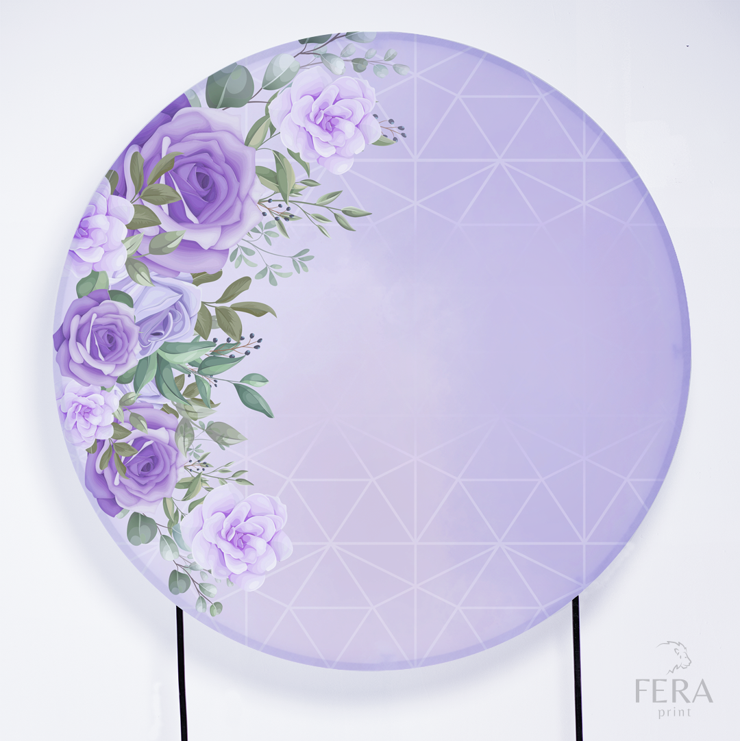 Kit Capa Cilindros + Capa Painel Floral Roxo Sublimado