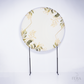 Painel Redondo Floral Geométrico Creme Sublimado