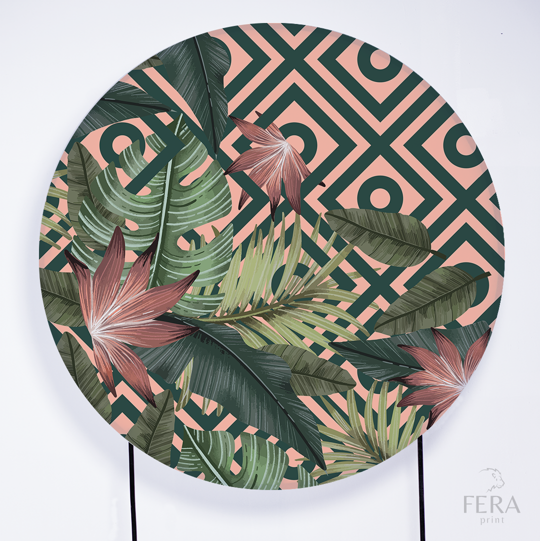 Kit Capa Cilindros + Capa Painel Folhas Sublimado
