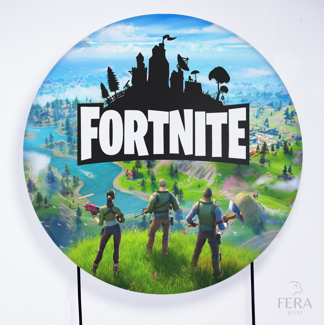 Painel Redondo Game Mapa Sublimado