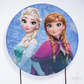 Painel Redondo Princesas do Gelo Sublimado
