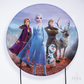 Painel Redondo Princesas do Gelo Filme Sublimado