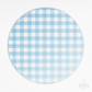 Kit 6 Capas de Sousplat Xadrez Azul Sublimado