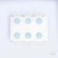 Kit 6 Capas de Sousplat Xadrez Azul Sublimado