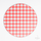 Kit 6 Capas de Sousplat Xadrez Vermelho Sublimado