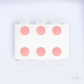Kit 6 Capas de Sousplat Xadrez Vermelho Sublimado