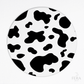 Kit 6 Capas de Sousplat Malhado Vaca Sublimado