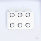 Kit 6 Capas de Sousplat Malhado Vaca Sublimado
