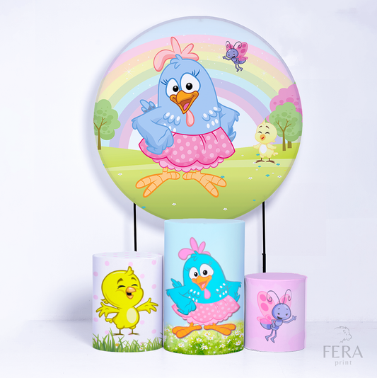 Kit Capa Cilindros + Capa Painel Galinha Sublimado