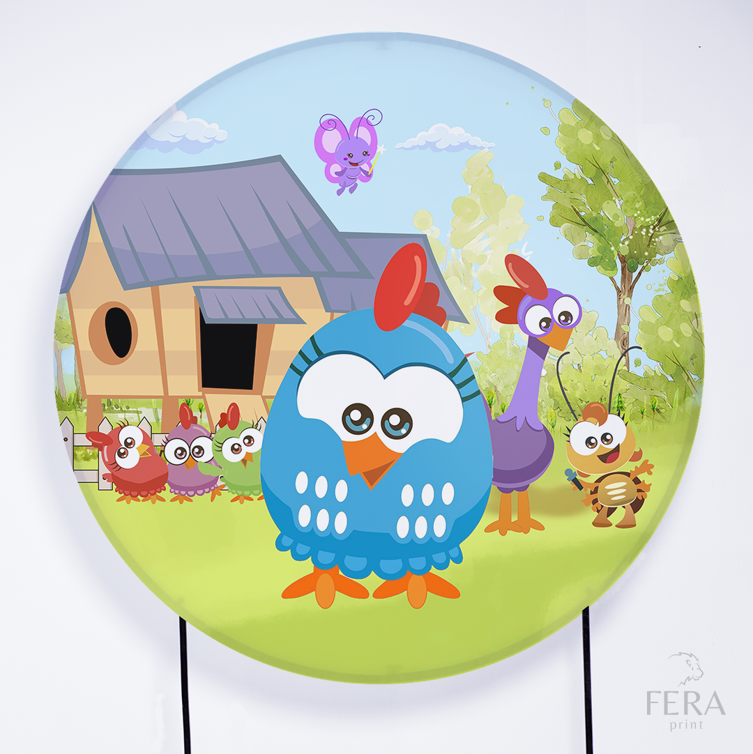 Kit Capa Cilindros + Capa Painel Galinha Kid Sublimado