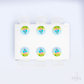 Kit 6 Capas de Sousplat Galinha Sublimado