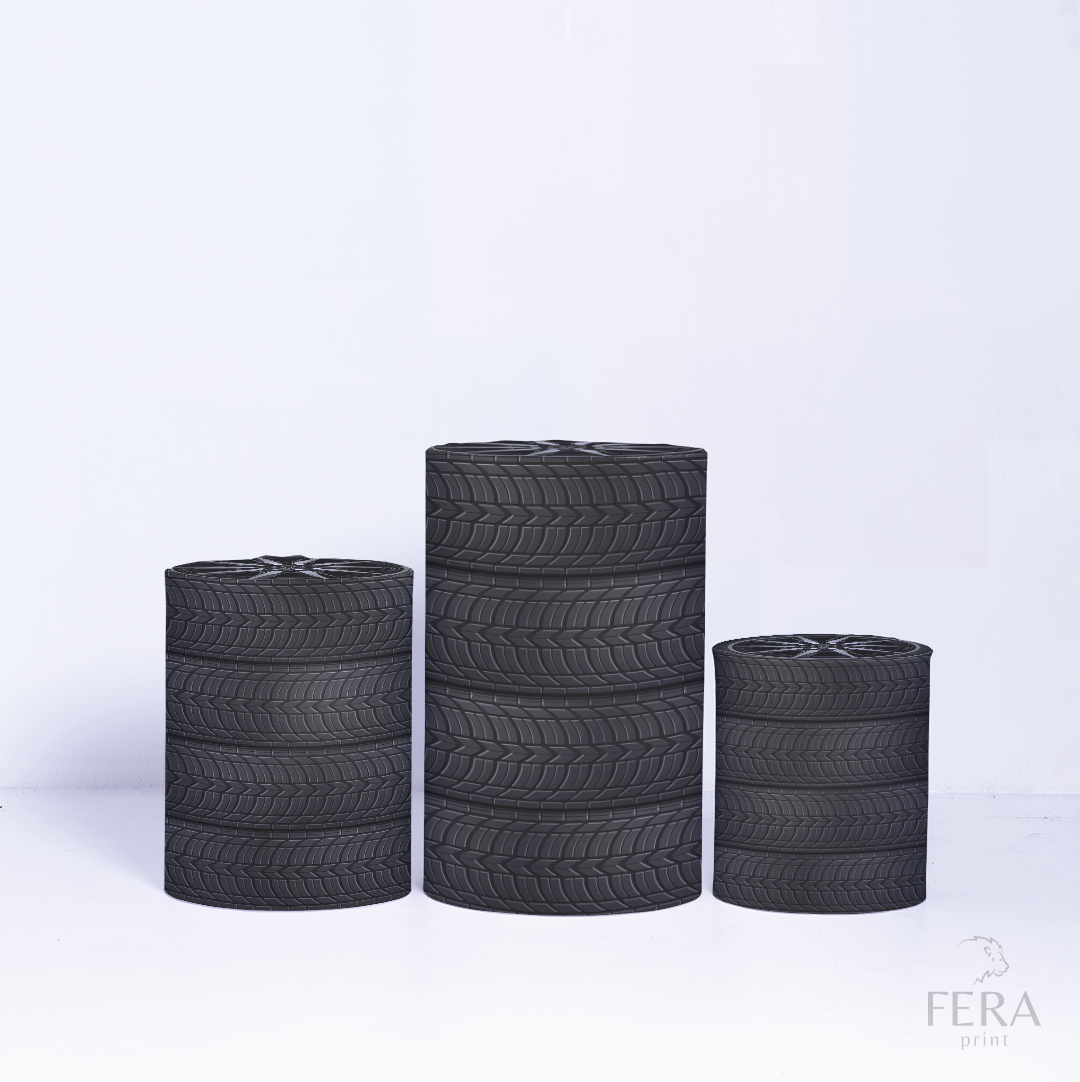 Kit Capa Cilindros + Capa Painel Carrinhos Pneus Sublimado