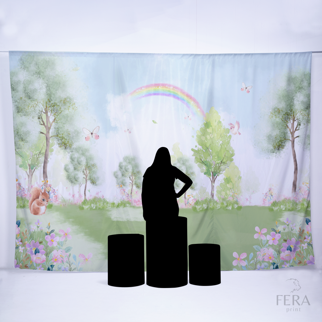 Painel Sublimado Retangular Jardim Bosque