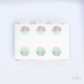 Kit 6 Capas de Sousplat Flores Verde Sublimado