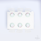 Kit 6 Capas de Sousplat Flores Verde Sublimado