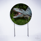 Painel Redondo Dinossauros T-Rex Rugindo Sublimado
