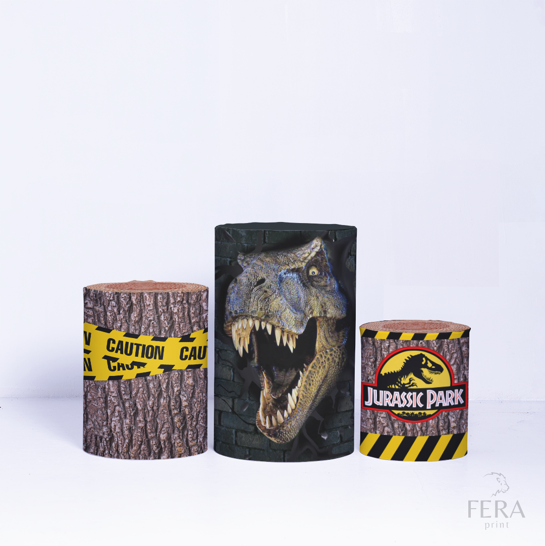 Kit Capa Cilindros + Capa Painel Dinossauros Jurassic Sublimado