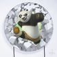 Painel Redondo Panda Lutador Sublimado