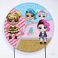 Painel Redondo Boneca Surprise Amigas Sublimado