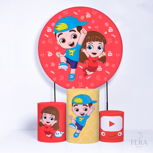 Kit Capa Cilindros + Capa Painel Youtuber Sublimado
