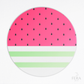 Kit 6 Capas de Sousplat Melancia Rosa Sublimado