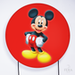 Painel Redondo Rato Amigo Vermelho Sublimado
