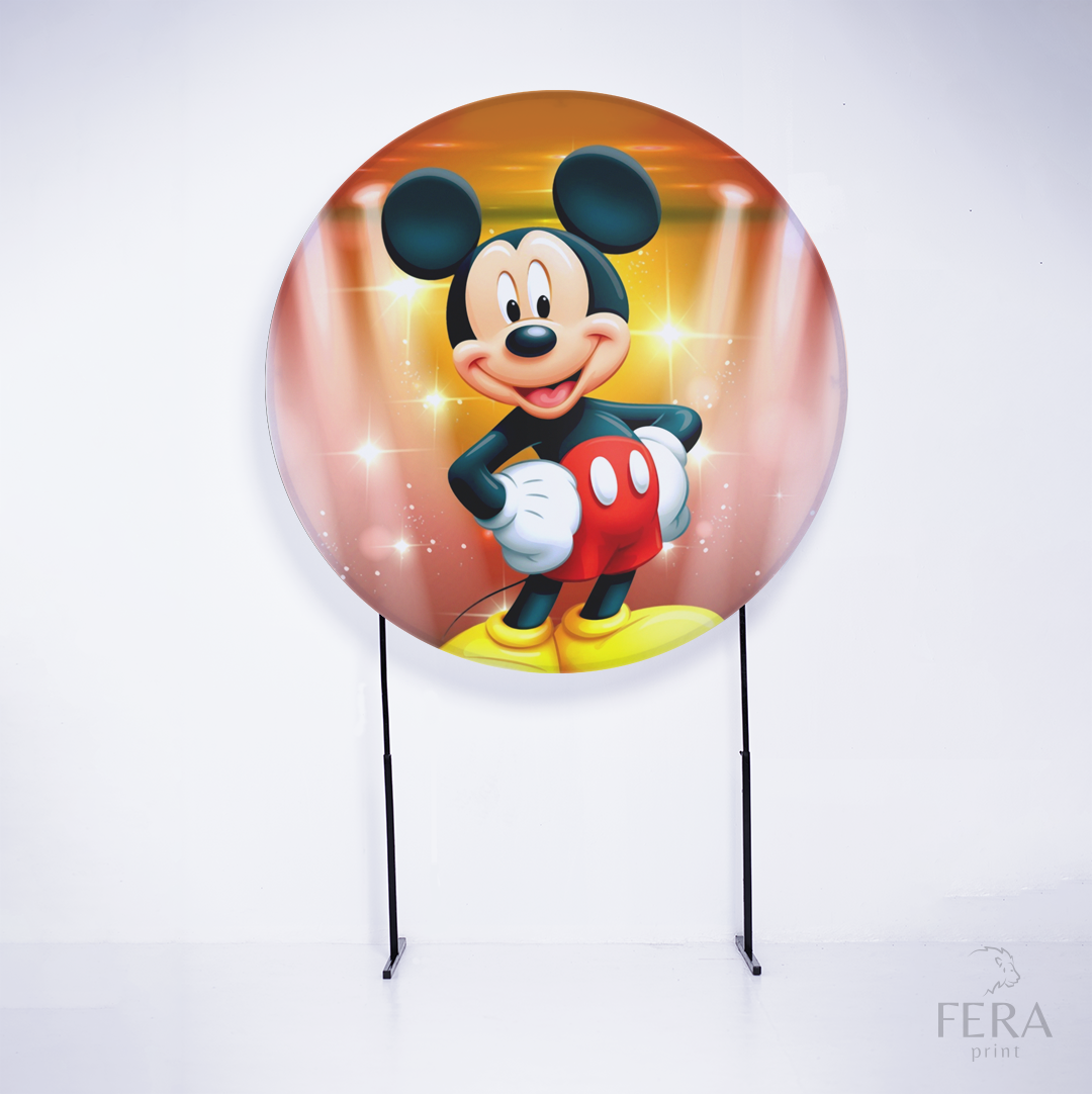 Painel Redondo Rato Amigo Sublimado