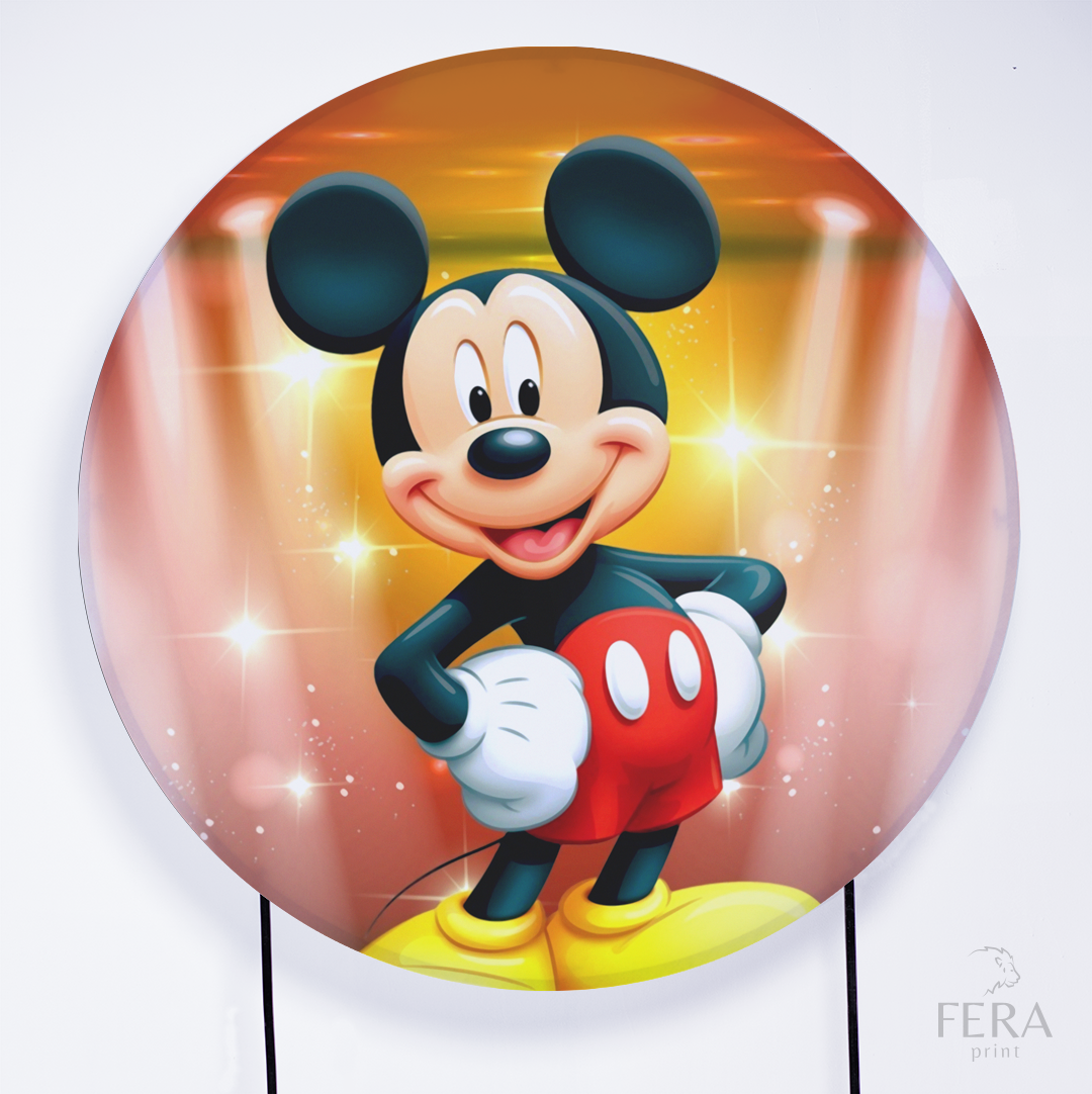 Painel Redondo Rato Amigo Sublimado