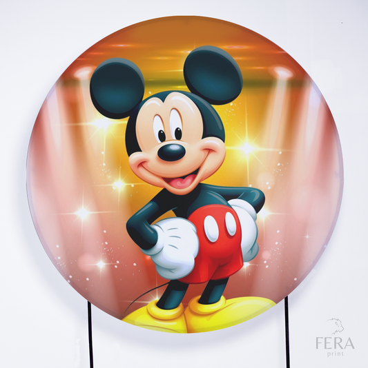 Painel Redondo Rato Amigo Sublimado