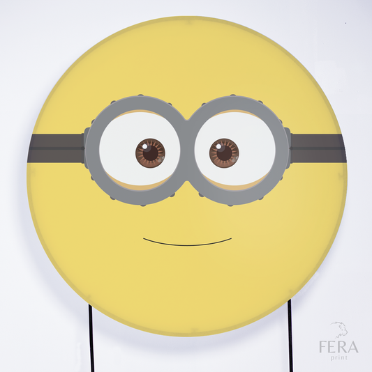 Painel Redondo Malvadinhos Amarelo Sublimado