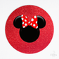 Kit 6 Capas de Sousplat Glitter Vermelho Sublimado
