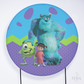 Painel Redondo Monstros Azul Sublimado