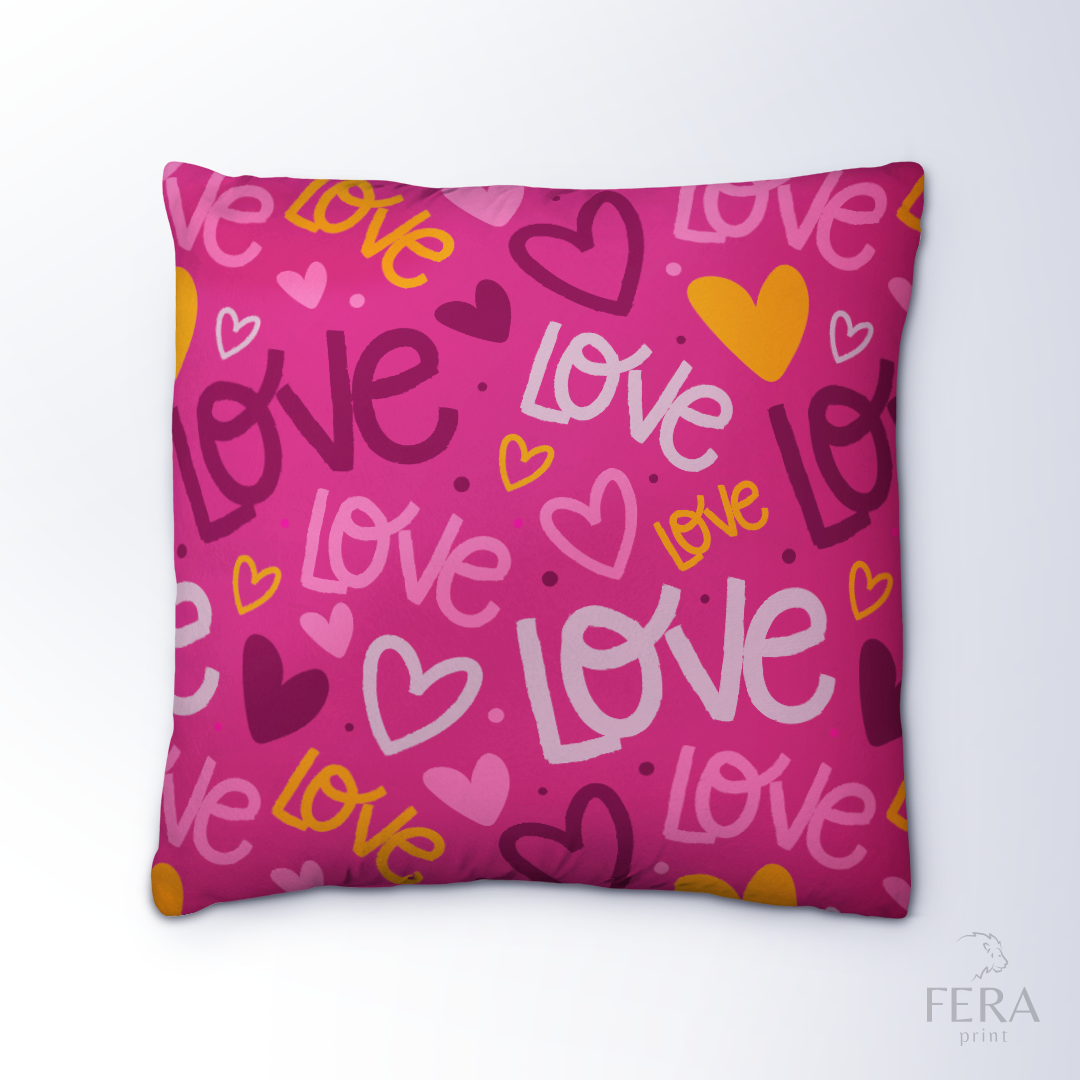 Capa de Almofada Estampada Decorativa 35X35cm - Apenas 1 unidade