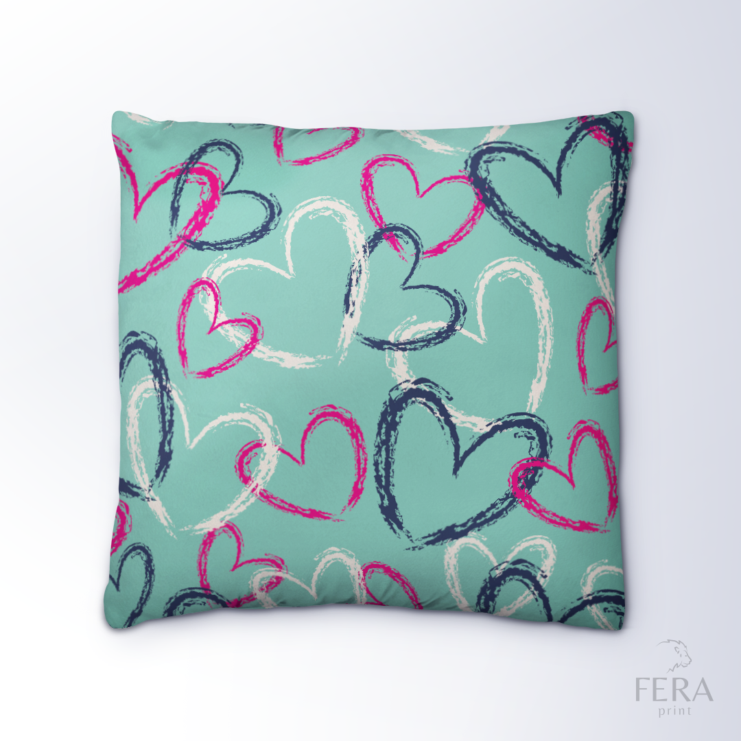 Capa de Almofada Estampada Decorativa 35X35cm - Apenas 1 unidade
