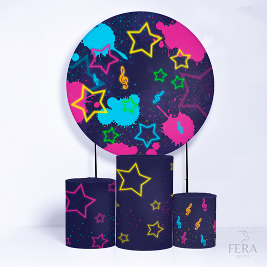 Kit Capa Cilindros + Capa Painel Neon Sublimado