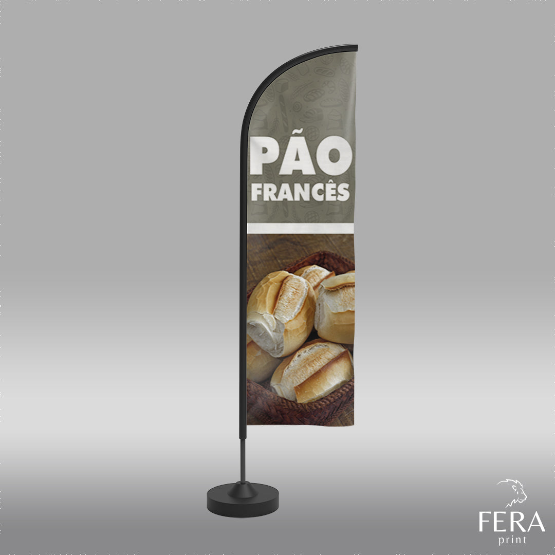 Wind Banner Padaria Face Dupla Somente a Bandeira