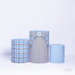 Kit Capa Cilindros + Capa Painel Páscoa Azul Sublimado