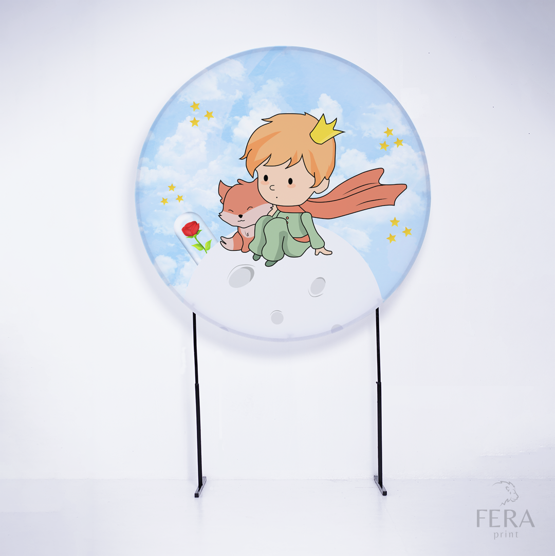Painel Redondo Pequeno Príncipe Sublimado