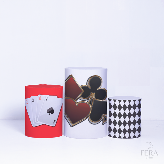 Trio Capa Cilindro Poker c/ Elástico