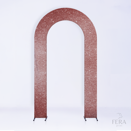Painel Portal Sublimado Glitter Rose Gold c/ Forro