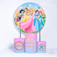 Kit Capa Cilindros + Capa Painel Princesas Sublimado