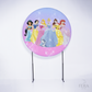 Painel Redondo Princesas Brilho Sublimado
