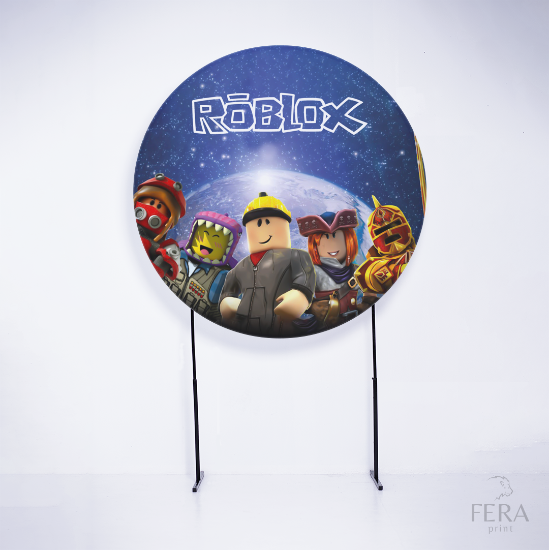 Painel Redondo Game Robô Sublimado