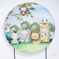 Painel Redondo Safari Baby Macaquinho Sublimado