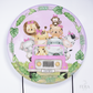 Painel Redondo Safari Baby Carro Rosa Sublimado