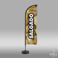 Wind Banner Salgados Face Dupla Somente a Bandeira
