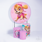 Kit Capa Cilindros + Capa Painel Cachorrinha Rosa Sublimado